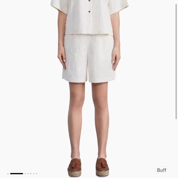 Lafayette 148 New York Riverside Geometric Shorts - Picture 1 of 10